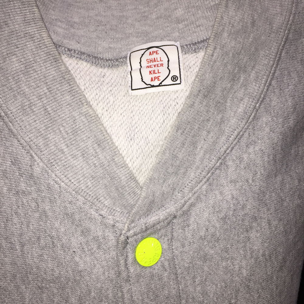 A BATHING APE COTTON JACKET GRAY